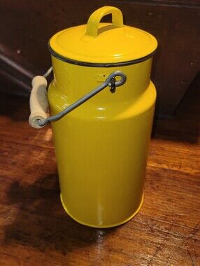 Vintage Enamel Milk Container